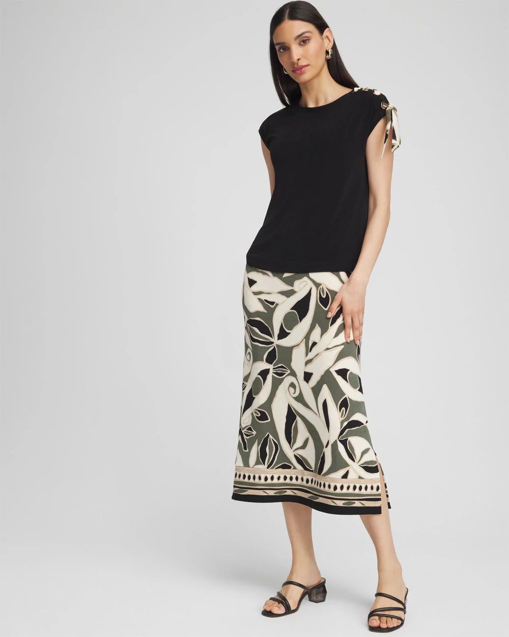 Travelers™ Paisley Midi Skirt | Chico's